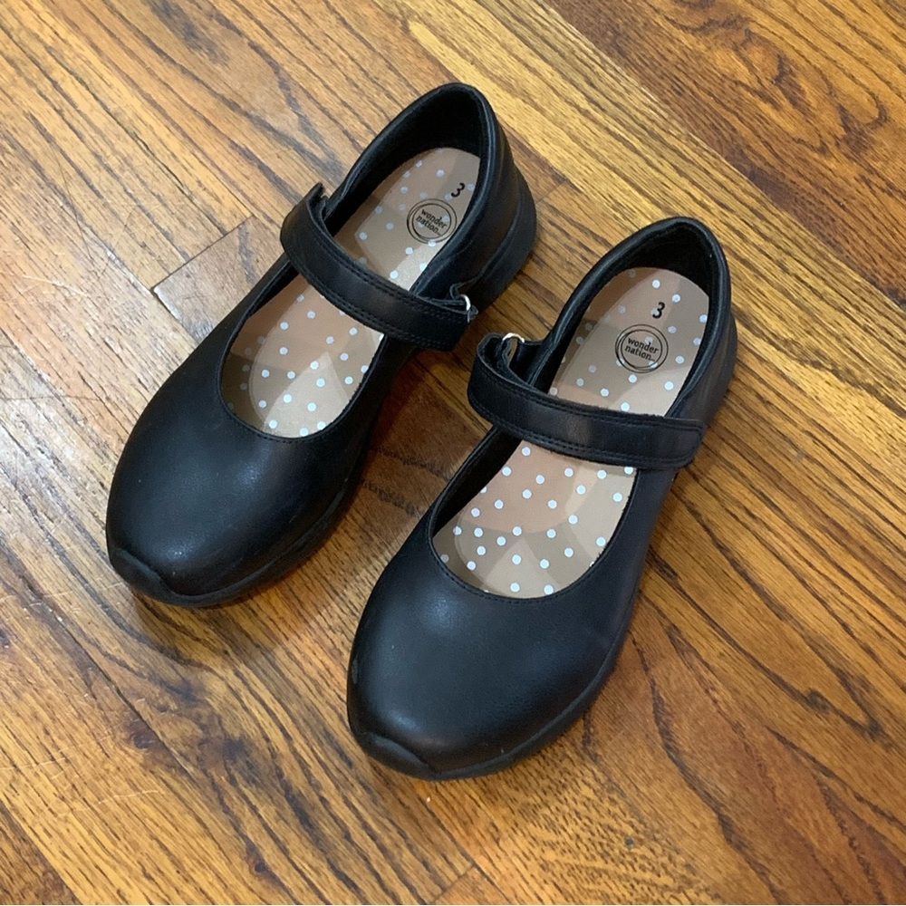 wonder nation Black Mary Jane School Shoes